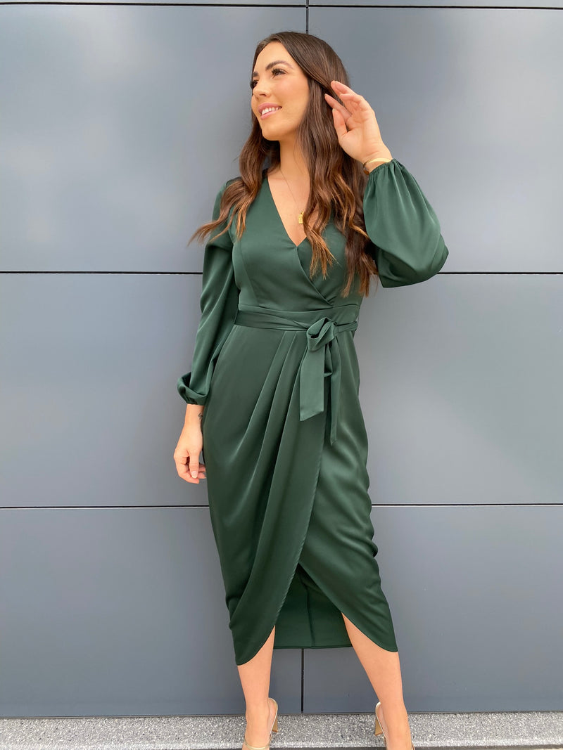 Florida Midi Dress- Emerald