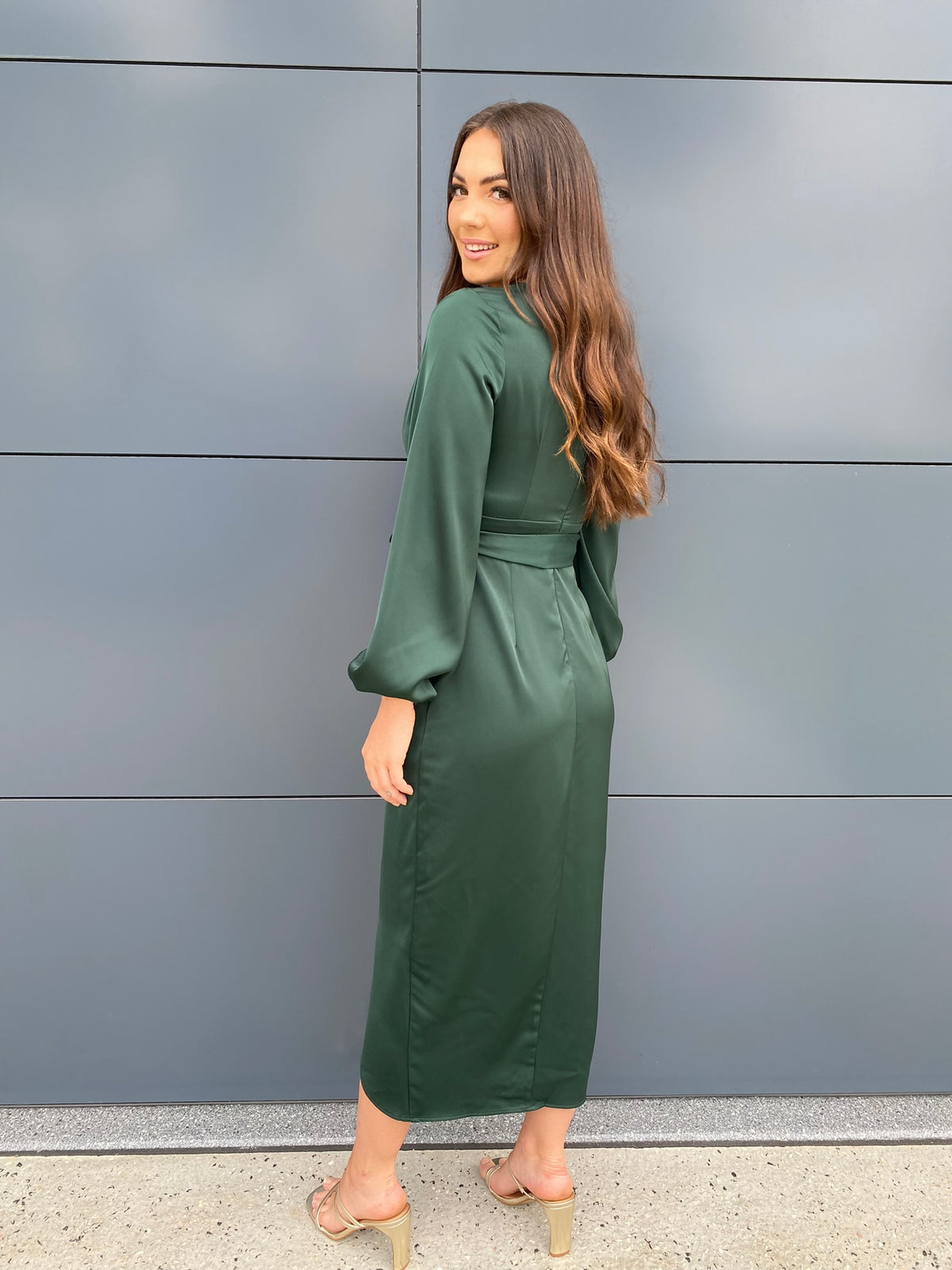 Florida Midi Dress- Emerald