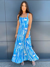Oceans Away Maxi Dress- Blue