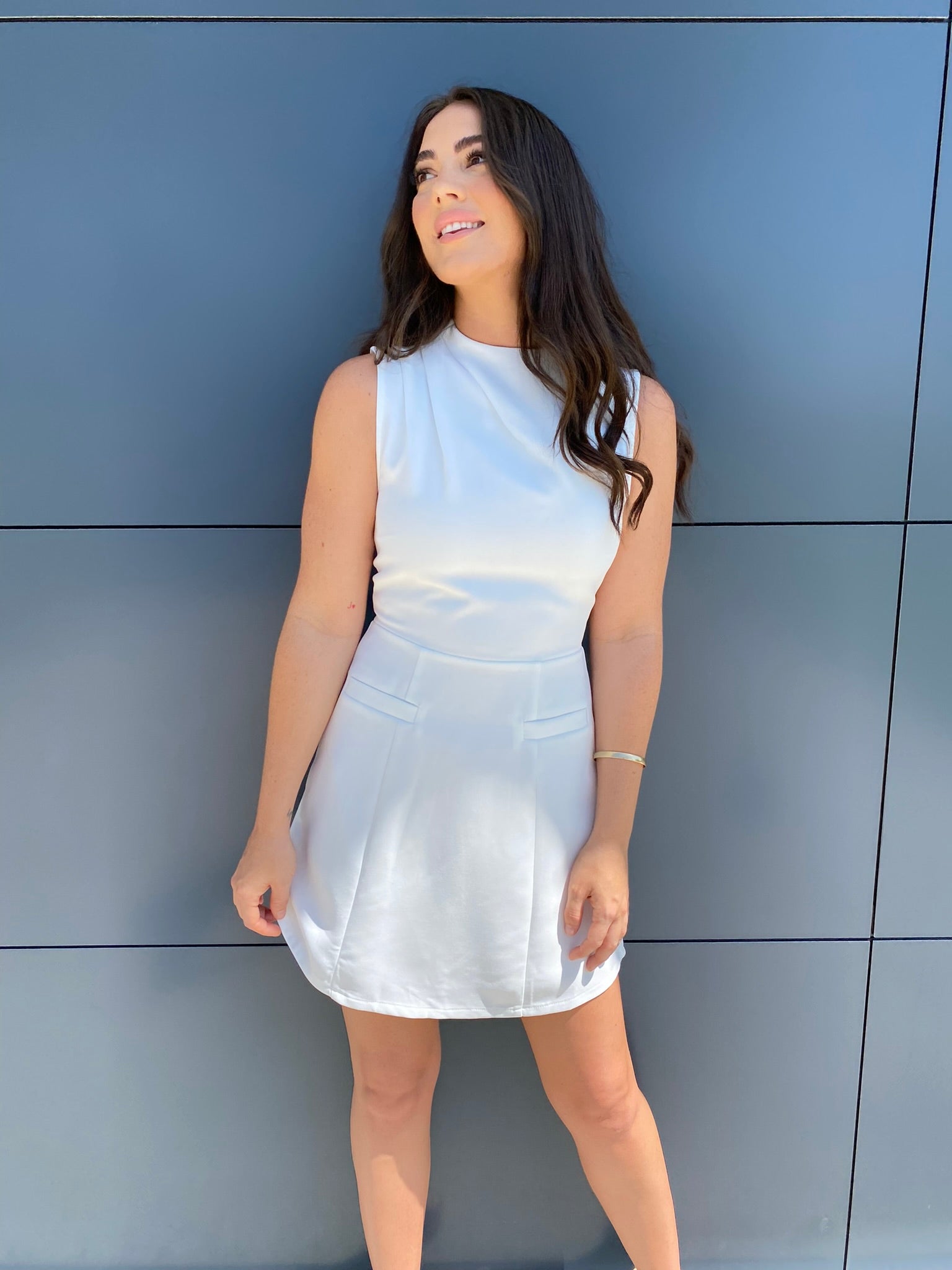 La Loca Mini Dress- White