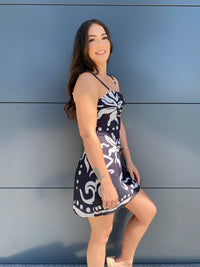 Hermosa Mini Dress- Black/White