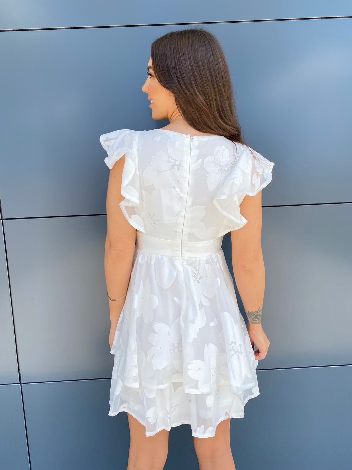 Ezra Dress- White